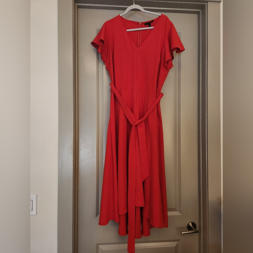 Midi Red Dress